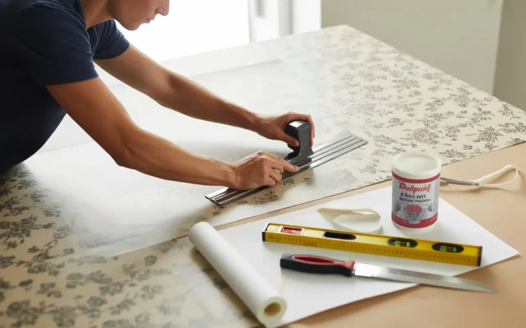 pose du papier peint sans bulles